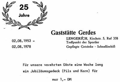 Quelle: Informationsblatt der Samtgemeinde Lengerich - Nr. 3, Lengerich September 1978 Quelle: Informationsblatt der Samtgemeinde Lengerich - Nr. 3, Lengerich September 1978